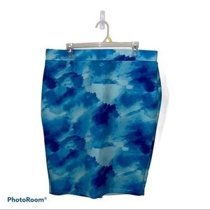 Jay by jay Godfrey women’s XL watercolor‎ pencil skirt